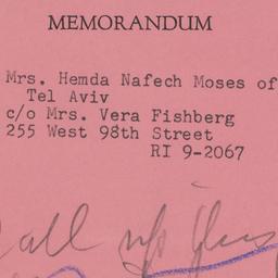 Memorandum: n.d.