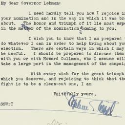 Letter: 1932 October 6