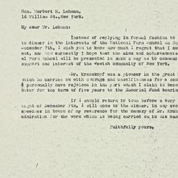 Letter: 1924 November 12