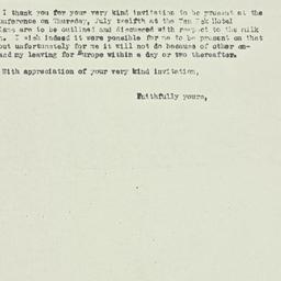 Letter: 1934 July 5