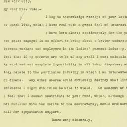 Letter: 1926 March 22