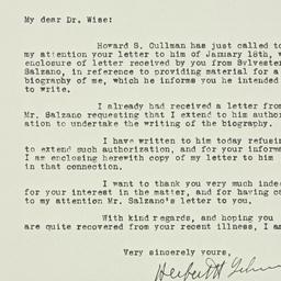Letter: 1933 January 23