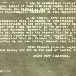 Letter: 1931 July 5