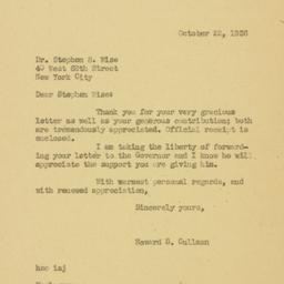 Letter: 1936 October 22