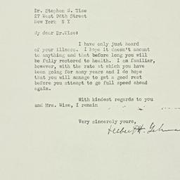 Letter: 1930 October 31