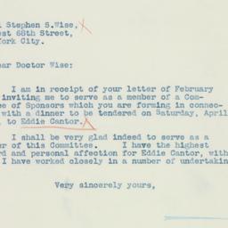 Letter: 1936 March 2