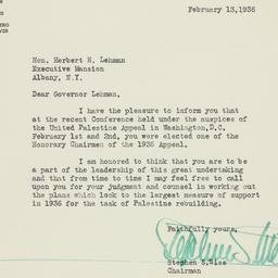 Letter: 1936 February 13