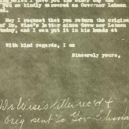 Letter: 1931 June 29