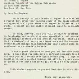 Letter: 1946 August 31