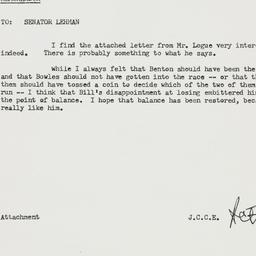 Memorandum: 1958 September 23