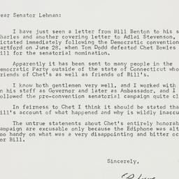 Letter: 1958 September 17