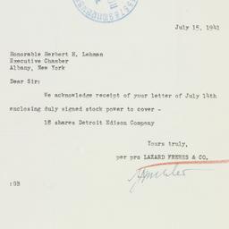 Letter: 1941 July 15