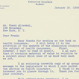 Letter: 1939 January 19