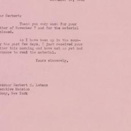 Letter: 1941 November 12