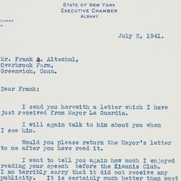 Letter: 1941 July 2