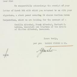 Letter: 1939 March 10