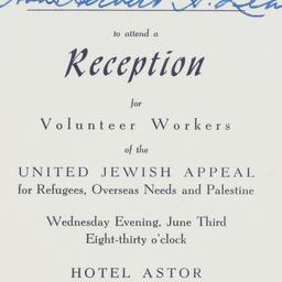 Invitation: n.d.