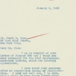 Letter: 1933 January 5
