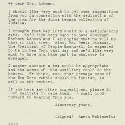 Letter: 1948 April 19
