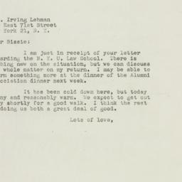Letter: 1948 February 2