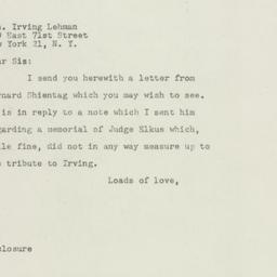 Letter: 1948 December 2