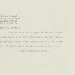 Letter: 1948 August 16
