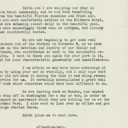 Letter: 1949 November 29