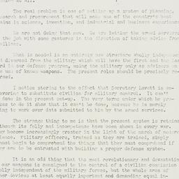 Memorandum: 1952 October 14