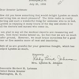 Letter: 1955 July 25