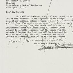 Letter: 1952 October 16