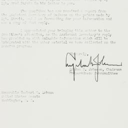 Letter: 1952 February 29