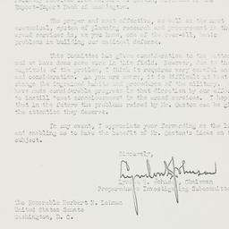 Letter: 1952 November 15
