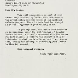 Letter: 1952 October 20