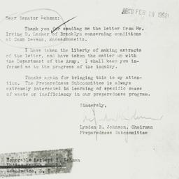Letter: 1951 February 16