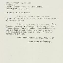 Letter: 1952 November 20