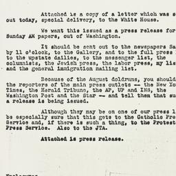 Memorandum: 1953 August 13