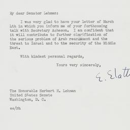 Letter: 1950 March 6