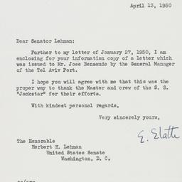 Letter: 1950 April 13
