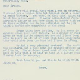 Letter: 1938 August 15
