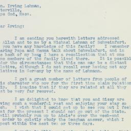 Letter: 1936 August 4