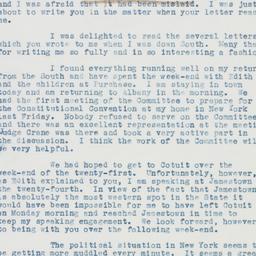Letter: 1937 August 9