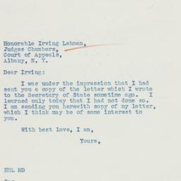 Letter: 1935 October 24