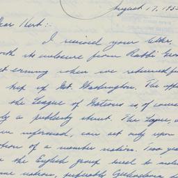 Letter: 1935 August 17