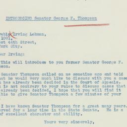 Letter: 1937 February 5