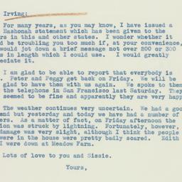 Letter: 1938 August 2