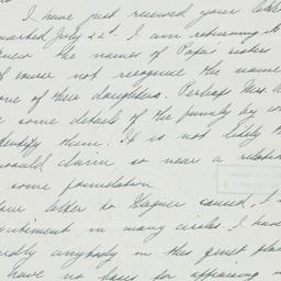 Telegram: 1937 July 24