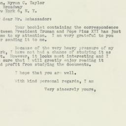 Letter: 1953 May 28