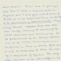 Letter: 1962 November 2