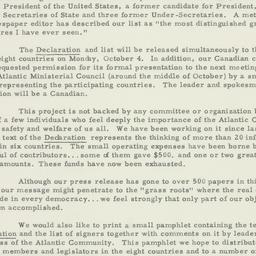 Letter: 1954 October 1