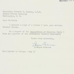Letter: 1956 May 15